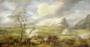 De slag bij Rivoli op 14 januari 1797